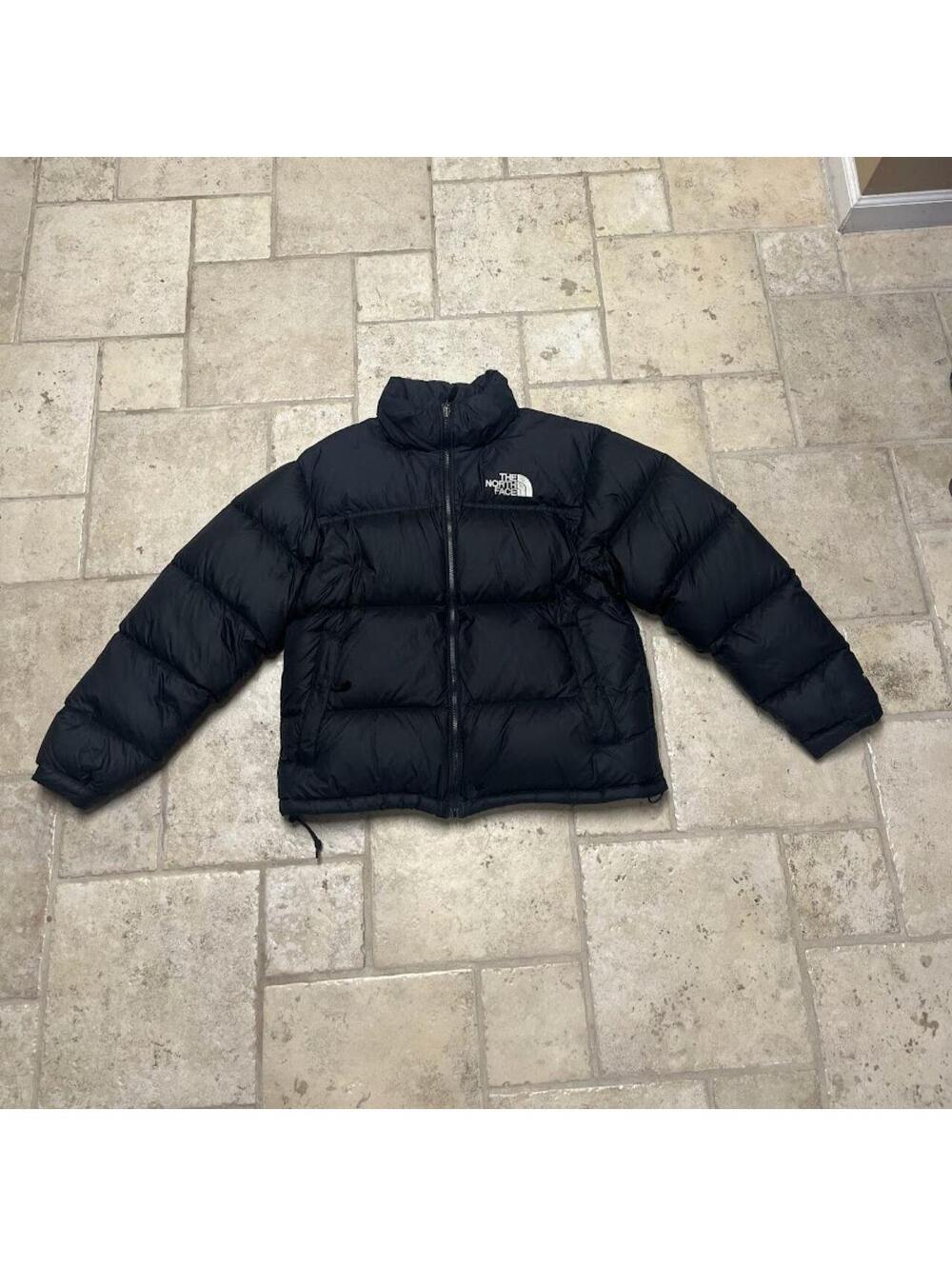 Men's The North Face Nuptse Puffer Jacket Black Sz. M